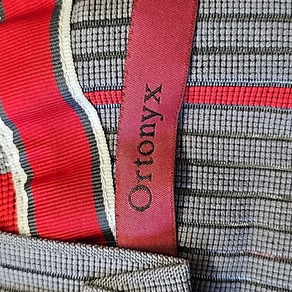 Back brace. Size M-L. Gray and red. By Ortonyx. KB 724. - Picture 2 of 8